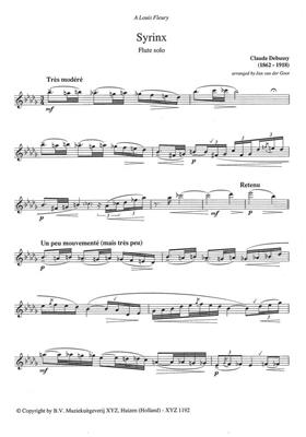 Claude Debussy: Syrinx: Flöte Solo