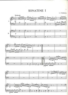 Ludwig van Beethoven: Sonatinen(2) F/G: Klavier vierhändig