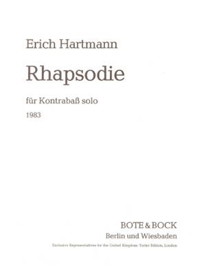 Erich Hartmann: Rhapsodie: Kontrabass Solo