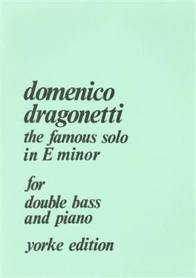 Domenico Dragonetti: Solo In E Minor: Kontrabass mit Begleitung