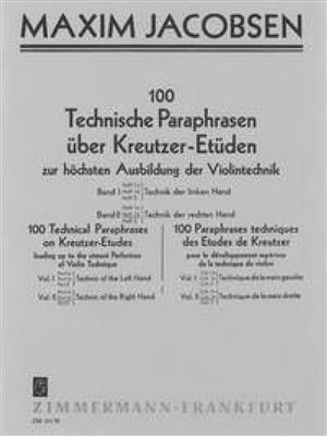 Maxim Jacobsen: 100 Technische Paraphrasen Band II Heft 1b: Violine Solo