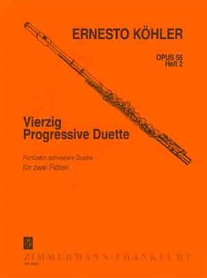 Ernesto Köhler: 40 Progressive Duets Op.55 Book 2: Flöte Duett
