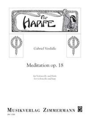 Gabriel Verdalle: Méditation op. 18: Cello mit Begleitung