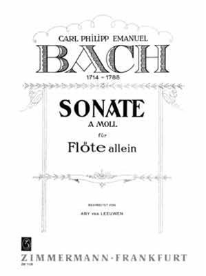 Johann Sebastian Bach: Sonate A ( Cpe ): Flöte Solo