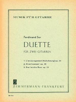 Fernando Sor: Divertissement op. 38: Gitarre Duett