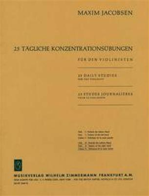 Maxim Jacobsen: 25 tägliche Konzentrationsübungen Heft 2: Violine Solo