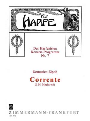 Domenico Zipoli: Corrente: (Arr. Luigi Magistretti): Harfe Solo