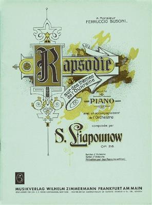 Sergej Liapounow: Ukrainische Rhapsodie op. 28: Klavier Duett