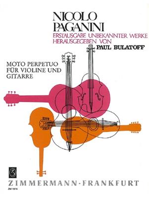 Niccolò Paganini: Moto perpetuo op. 11: Violine mit Begleitung