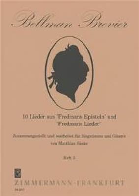 Carl Michael Bellman: Bellman-Brevier Heft 3: (Arr. Matthias Henke): Gesang mit Gitarre