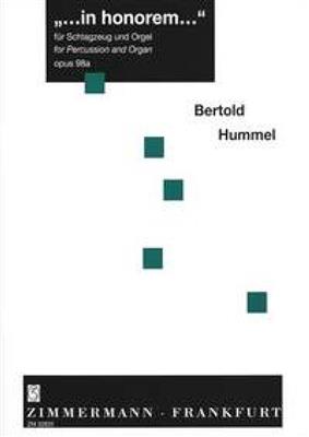 Bertold Hummel: in honorem op. 98a: Sonstige Percussion