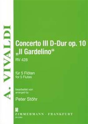 Antonio Vivaldi: Concerto III D-Dur Il Gardelino: (Arr. Peter Stöhr): Flöte Ensemble