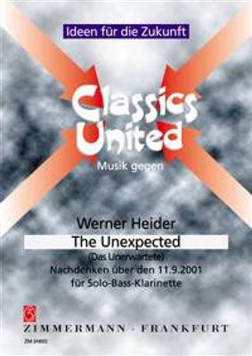 Werner Heider: The Unexpected (Das Unerwartete): Bassklarinette