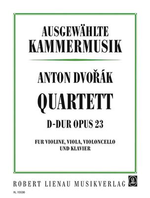 Antonín Dvořák: Klavierquartett D-Dur op. 23: Klavierquartett