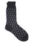 Men's Socks: Mini Treble Clefs (Black/White)