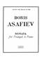 Boris Asafiev: Sonata for Trumpet & Piano: Trompete mit Begleitung