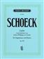 Schoeck: Lieder Gedichten Goethe: Gesang mit Klavier