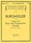Friedrich Burgmüller: Twenty-Five Easy and Progressive Studies Op. 100: Klavier Solo