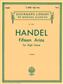 Georg Friedrich Händel: 15 Arias: Gesang mit Klavier
