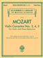 Wolfgang Amadeus Mozart: Violin Concertos Nos. 3, 4, 5: Violine mit Begleitung