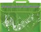 Musicwear - Wavy Stave Music Bag - Green