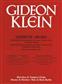 Gideon Klein: Two Madrigals: Gemischter Chor A cappella