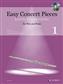 Easy Concert Pieces Band 1: (Arr. Stefan Albrecht): Flöte mit Begleitung
