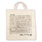 Tote bag Mozart white