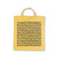 Tote bag Sheet music yellow