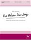 Five Hebrew Love Songs (Solo Version): Gesang Solo